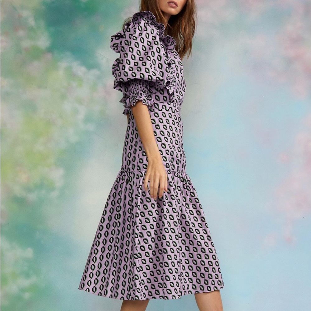 Cynthia Rowley purple midi dress💜 NWT